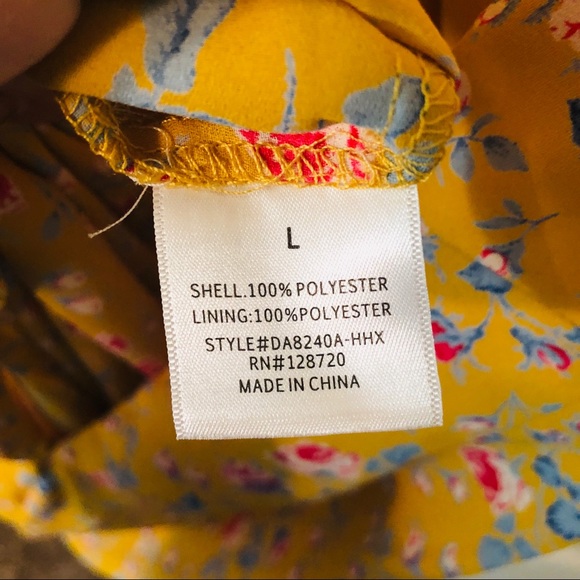 Miami | Boho Cold-shoulder yellow maxi floral - Picture 5 of 6